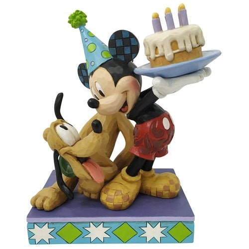 Pluto And Mickey Birthday Figurine Disney Traditions By Jim Shore