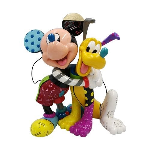 Britto Mickey Mouse & Pluto 90th Ann Large Fig