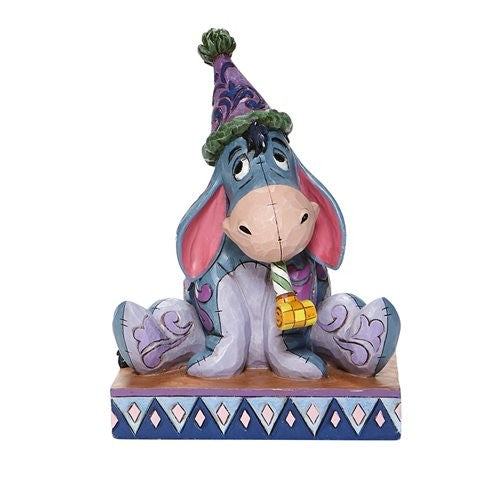 Eeyore With Birthday Hat And Horn Figurine Disney Traditions By Jim Shore