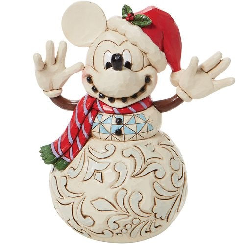 Jim Shore Mickey Mouse Snowman Statue