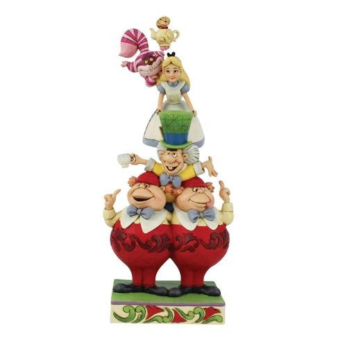 Alice In Wonderland Stacked Statue: We're All Mad Here Disney Traditions By Jim Shore