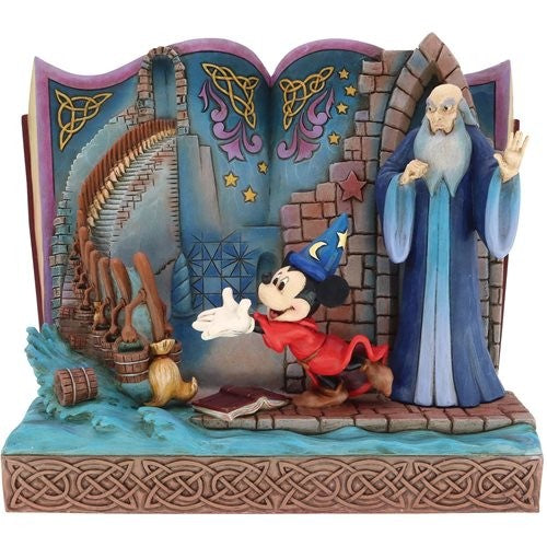 Sorcerer Mickey Storybook Diorama Disney Traditions By Jim Shore