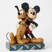 Mickey Mouse And Pluto Disney Traditions Statue