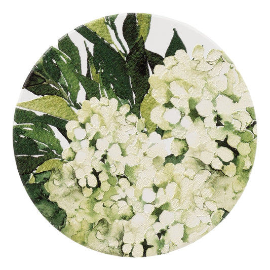 Greenhouse Green Floral Ceramic Coaster